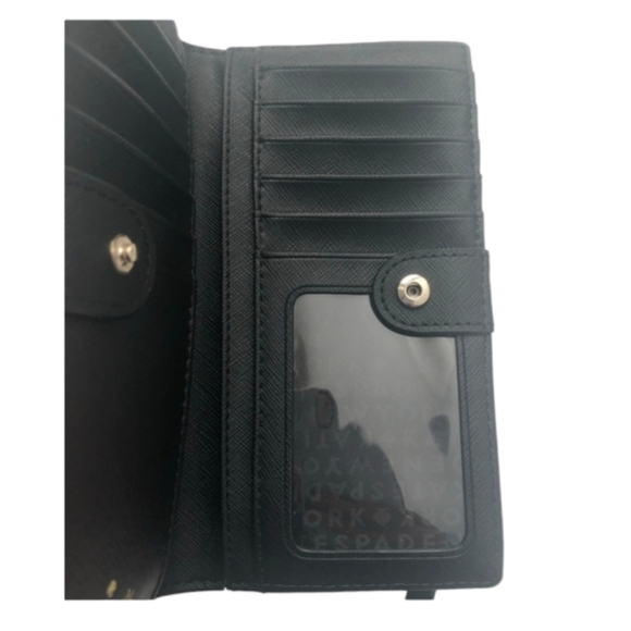 kate ♠️ spade Laurel Way Bifold Wallet with Bow and Jeweled Design - Picture 5 of 6